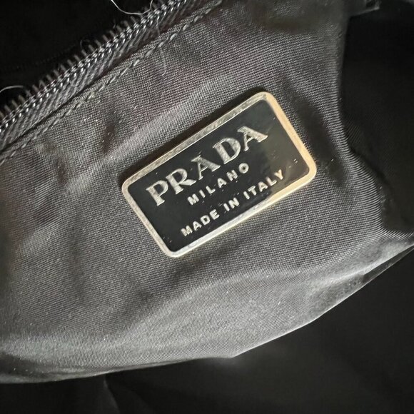 PRADA Mens Tessuto Travel Gym Weekend Duffle Boston Bag Grey - Picture 9 of 16
